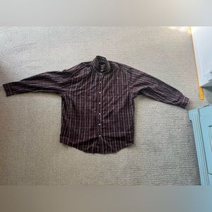 Brown Plad Striped Flannel